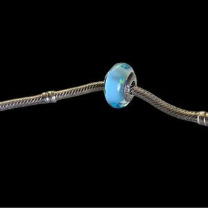 Pandora Authentic S925 ALE Murano Glass Brad Charm for Bracelet